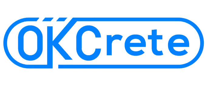 Business logo for OKCrete - Oklahoma Concrete